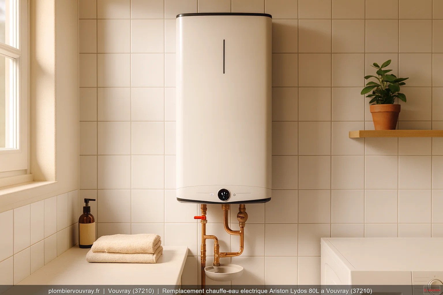 Remplacement chauffe-eau electrique Ariston Lydos 80L a Vouvray (37210)